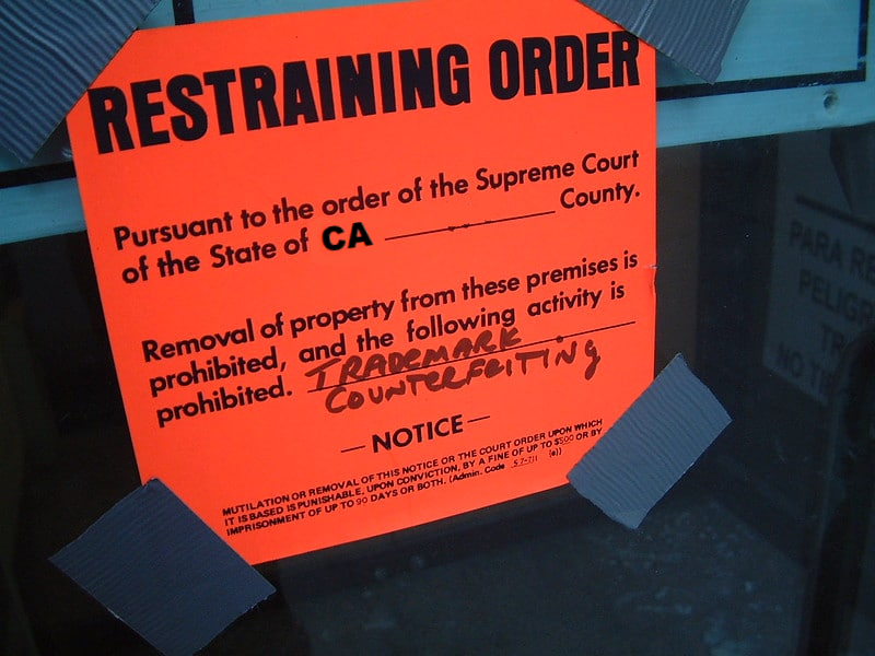 Restraining Order California